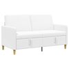 vidaXL Bank met opslag Wit 152 x 78 x 87 cm Polyester