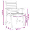 vidaXL 5-delige Eethoek massief acaciahout