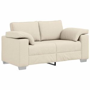 vidaXL 2-Zits Sofa Beige 160 cm Linnen-mix stof