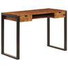 vidaXL Bureau 110x55x78 cm massief acaciahout en staal