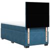 vidaXL Boxspring met matras fluweel blauw 90x200 cm