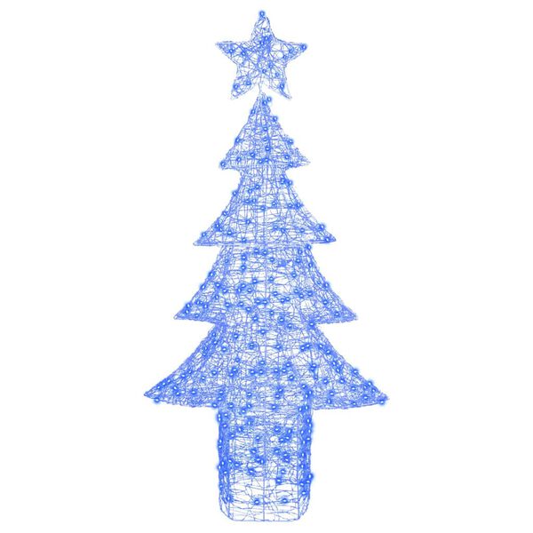 vidaXL Kerstboom met 240 LED Blauw 180 cm Acryl