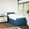 vidaXL Boxspring met matras fluweel blauw 90x190 cm