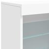 vidaXL Dressoir met LED-verlichting 60,5x37x67 cm wit