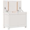 vidaXL Opbergbox wit 60x32x45,5 cm massief grenenhout