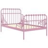 vidaXL Bedframe verlengbaar metaal roze 80x130/200 cm