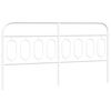 vidaXL Vervangend hoofdbord 193 cm metaal wit