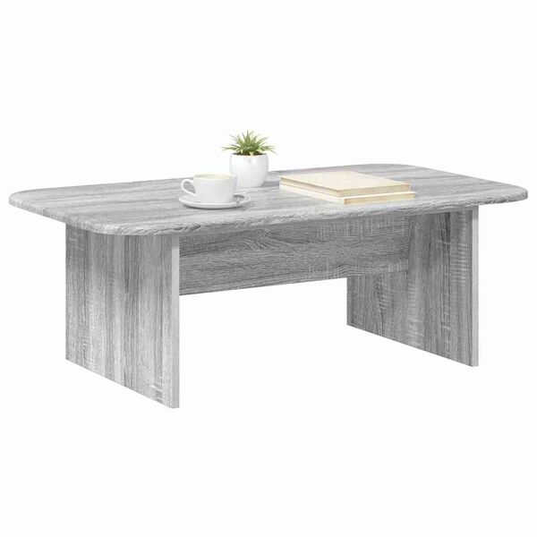 vidaXL Salontafel Grijs Sonoma 93 x 53 x 33 cm Bewerkt hout