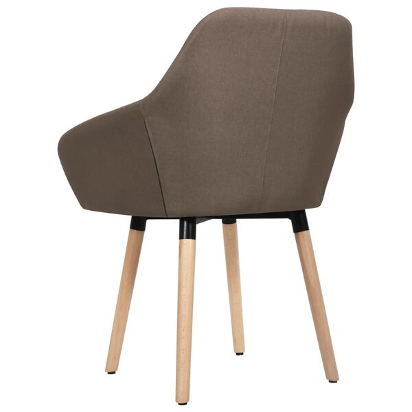 vidaXL Eetkamerstoelen 2 st stof bruin