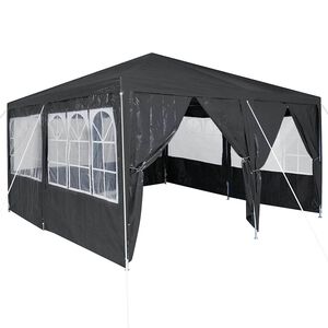 vidaXL Partytent Antraciet 400 x 400 x 266 cm Polyetheen