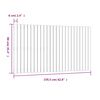 vidaXL Wandhoofdbord 159,5x3x90 cm massief grenenhout grijs