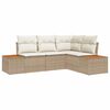 vidaXL Tuinbankenset 4 st 4-Aantal zitplaatsen Beige en Cr&egrave;me