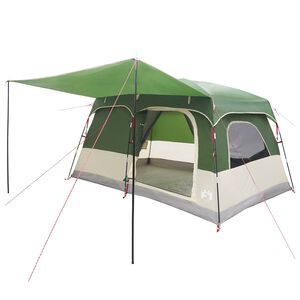 vidaXL Gezinstent met dak Groen 380 x 260 x 190 cm Polyester