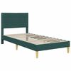 vidaXL Bedframe met hoofdeinde Donkergroen 80 x 200 cm Stof