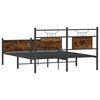 vidaXL Bedframe zonder matras hout gerookt eikenkleurig 150x200 cm