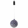 Luxform Hanglamp op batterijen Ball Diamonds LED zilverkleurig