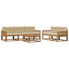 vidaXL Buiten bankenset 6 pcs Natuurlijk en Beige