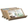 vidaXL Tijdschrift Rek Artisan Eiken 65 x 53 x 28,5 cm Bewerkt hout