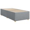 vidaXL Boxspring met matras stof lichtgrijs 80x200 cm