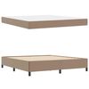 vidaXL Bedframe met matras Cappuccino 180 x 200 cm Stof