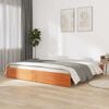vidaXL Bedframe Wasbruin 200 x 200 cm Massief Vurenhout