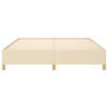 vidaXL Boxspring bed stof cr&egrave;mekleurig 160x200 cm