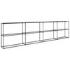 vidaXL 3-laags plantenstandaard Zwart 400 x 32 x 104 cm Staal