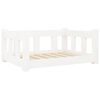 vidaXL Hondenmand 65,5x50,5x28 cm massief grenenhout wit
