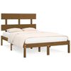vidaXL Bedframe massief hout honingbruin 140x190 cm
