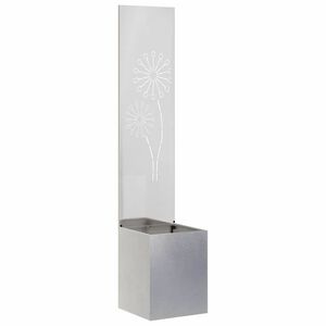 vidaXL Tuin Privacy Screen Fretwerk Zilver 32 x 150 cm Roestvrij staal