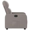 vidaXL Fauteuil verstelbaar stof taupe