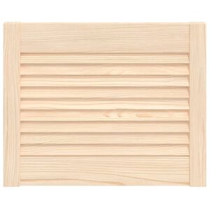vidaXL Kastdeur met lamellen 39,5x49,4 cm massief grenenhout