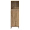 vidaXL Badkamermeubelset met plank 3 pcs Artisan Eiken Bewerkt hout