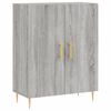vidaXL Dressoir 69,5x34x90 cm bewerkt hout grijs sonoma eikenkleurig