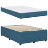 vidaXL Bedframe met matras Blauw 120 x 200 cm Stof