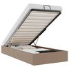 vidaXL Bedframe zonder matras 80x200 cm kunstleer cappuccinokleurig