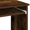 vidaXL Bureau met schappen 84x40x78 cm bewerkt hout gerookt eiken