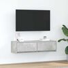 vidaXL TV-kast met lade Betongrijs 100 x 31 x 25,5 cm Bewerkt hout