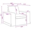vidaXL Bankstel 2 pcs Donkergrijs 222 x 80 x 82 cm Stof