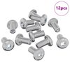 vidaXL Slotschroef Effen 12 st zilver M6 x 12 mm Staal