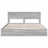 vidaXL Opslag bed met lade Grijs Sonoma 180 x 200 cm Bewerkt hout
