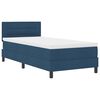 vidaXL Boxspringbed met matras met hoofdeinde Blauw 100 x 200 cm Stof