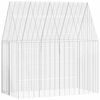 vidaXL Konijnenkooi zilver 200 x 100 x 210 cm Gegalvaniseerd staal