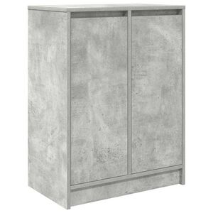 vidaXL Schoenenkast 57x34x76 cm bewerkt hout betongrijs