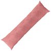 vidaXL Kussen met kussen HEERLEN Roze 40 x 145 cm fluweel