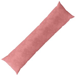 vidaXL Kussen met kussen HEERLEN Roze 40 x 145 cm fluweel