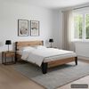 vidaXL Bedframe massief acaciahout en staal 193x203 cm