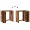vidaXL Wasmachinekast met opslag Oudhout 87 x 60 x 69 cm Bewerkt hout