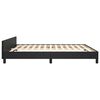 vidaXL Bedframe met hoofdeinde zonder matras 180x200 cm zwart