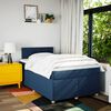 vidaXL Boxspring met matras stof blauw 120x200 cm